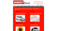 Desktop Screenshot of directcourier.cz